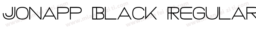 Jonapp Black Regular字体转换